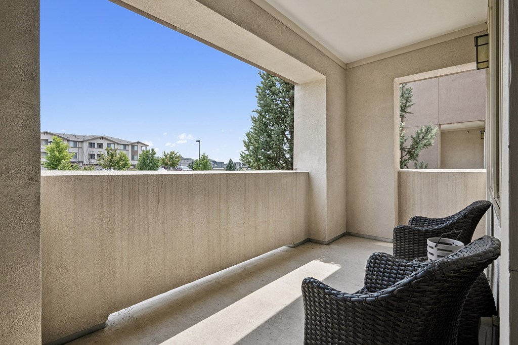 Private balcony or patio - First and Main Apartments