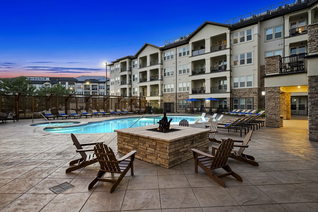 Baja deck surround the heated resort-style pool and spa - The Rise at 2534
