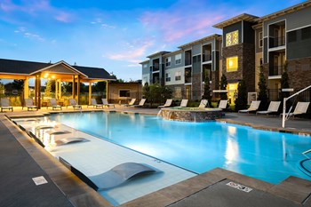The Haven at Shoal Creak - Resort-style heated saltwater pool with tanning deck - Photo Gallery 30