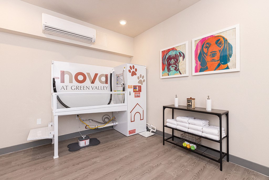 Pet spa in each building - NOVA at Green Ranch
