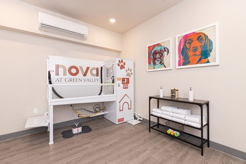 Pet spa in each building - NOVA at Green Ranch