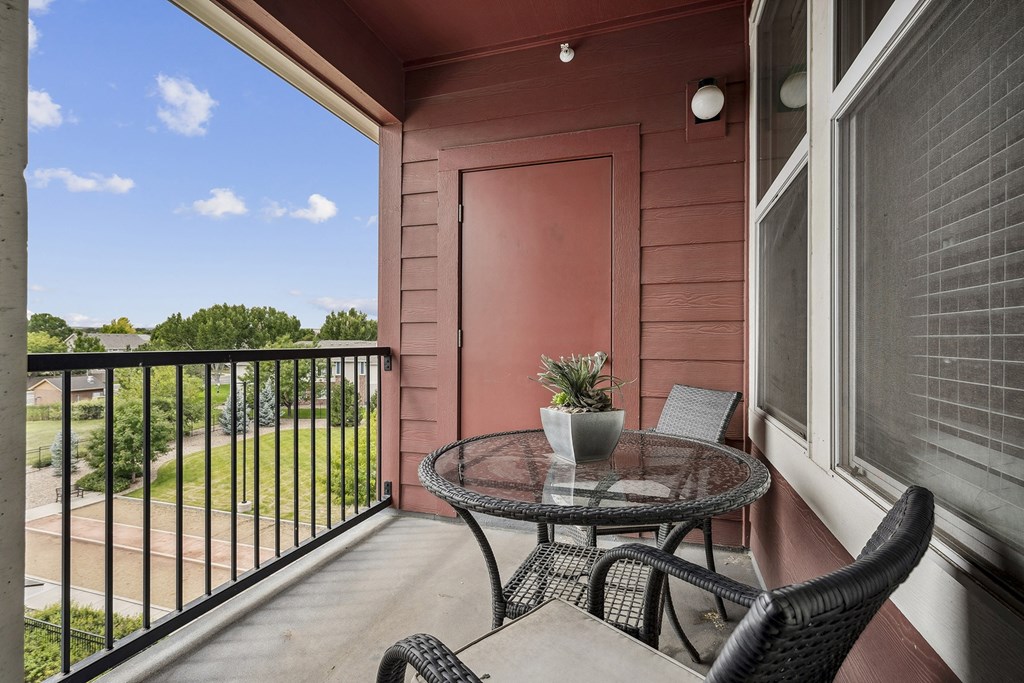 Private patio/balcony in select units - Enclave at Cherry Creek
