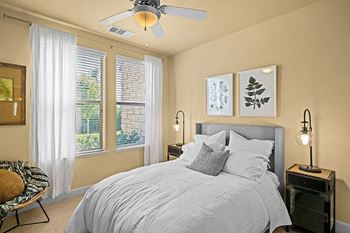 Quinn Crossing - Lighted ceiling fan in bedrooms