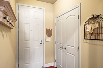 Entry alarm and programmable thermostat
