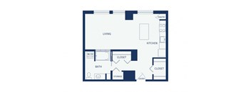 Eitel Apartments A3 Studio floor plan