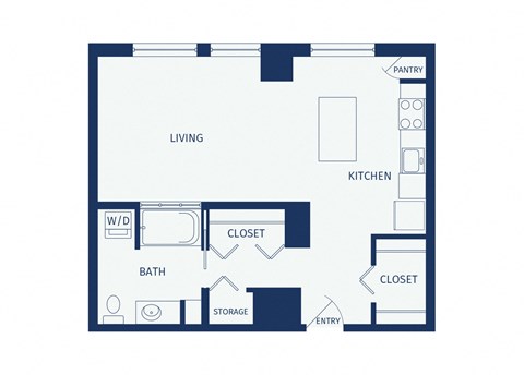 Eitel Apartments A3 Studio floor plan