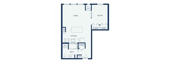 Eitel Apartments A4 Studio floor plan