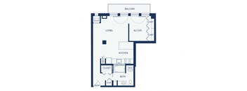 Eitel Apartments A5 Studio floor plan