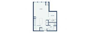 Eitel Apartments A7 Studio floor plan