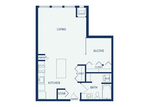 Eitel Apartments A7 Studio floor plan