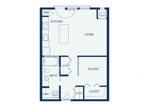 Eitel Apartments A8 Studio floor plan
