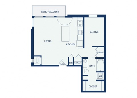 Eitel Apartments A9 Studio floor plan