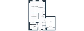 A0S7 - Studio - 1 Bath - Brentford at the Mile - 2D Floor Plan