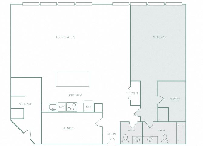 Harbor Hill A1 13 bedroom 2D floor plan