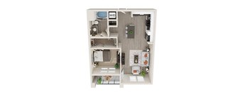 A2 - 1Bed 1 Bath - 762SF
