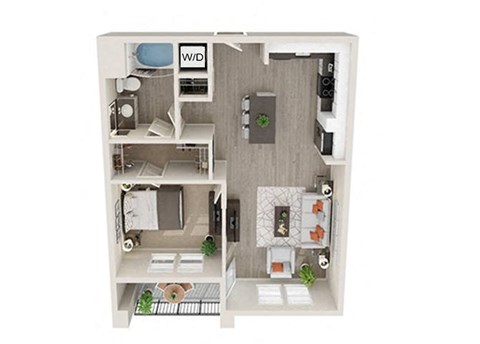 A2 - 1Bed 1 Bath - 762SF