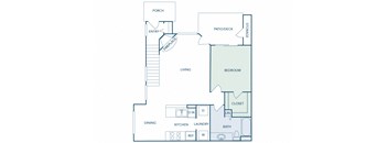 A2 - 1Bed 1 Bath - 854 Sq Ft - 2D
