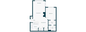 Emmersyn at Lone Tree - A2 - 1 Bed 1 Bath - 2D