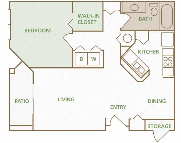 Park Del Mar - A2 - Monet - 1 bedroom - 1 bathroom Park Del Mar - A2 - Monet - 1 bedroom - 1 bathroom