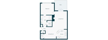 Emmersyn at Lone Tree - A3 - 1 Bed 1 Bath - 2D