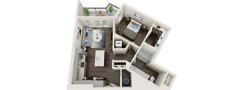 Axio at Carillon - A4 - 1 Bedroom 1 Bath