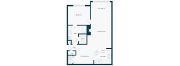 Emmersyn at Lone Tree - A3 - 1 Bed 1 Bath - 2D