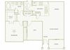 The Gardens at Polaris A4 Daisy (Garage) floor plan 1 bed 1 bath 2D