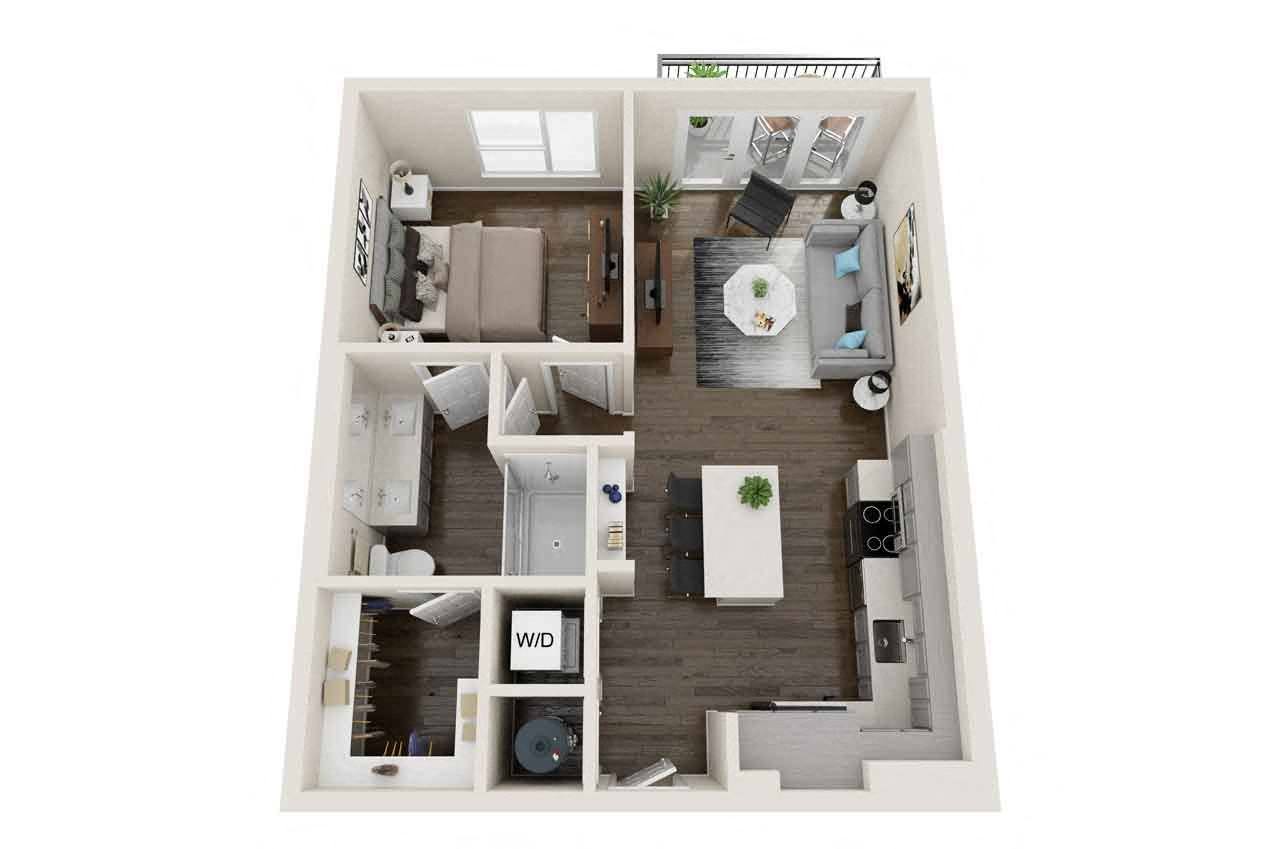 Axio at Carillon - A8 - 1 Bedroom 1 Bath
