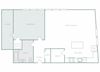 Harbor Hill Apartments floor plan A9 - 1 bed 1 bath - 2D Harbor Hill Apartments floor plan A9 - 1 bed 1 bath - 2D
