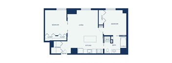 Eitel Apartments B1 2 bedroom floor plan