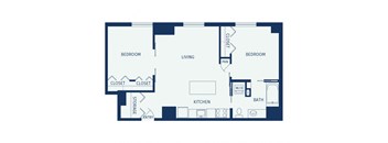 Eitel Apartments B3 2 bedroom floor plan
