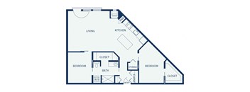 Eitel Apartments B4 2 bedroom floor plan
