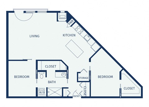 Eitel Apartments B4 2 bedroom floor plan