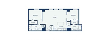 Eitel Apartments B8 2 bedroom floor plan
