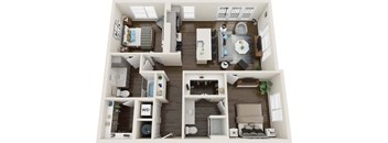 Axio at Carillon - B1- 2 Bedroom 2 Bath