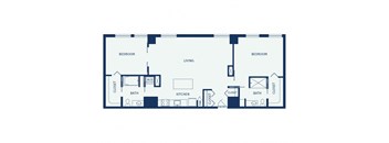 Eitel Apartments B10 2 bedroom floor plan