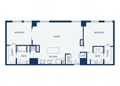 Eitel Apartments B10 2 bedroom floor plan
