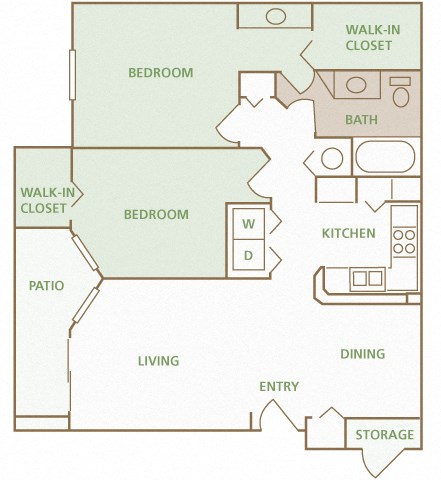 Park Del Mar - B1 - Bellini - 2 bedroom - 1 bathroom Park Del Mar - B1 - Bellini - 2 bedroom - 1 bathroom