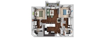 B1 - 1bed1bath - 970 sf - Debbie Lane Flats