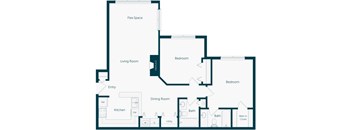 Emmersyn at Lone Tree - B2 - 2 Bed 2 Bath - 2D