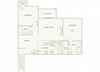 The Gardens at Polaris B3 Begonia (Garage) floor plan 2 bed 2 bath 2D