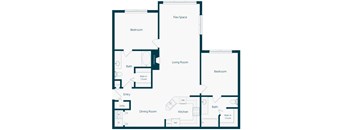 Emmersyn at Lone Tree - B4 - 2 Bed 2 Bath - 2D