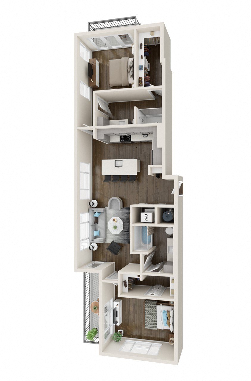 Axio at Carillon - B6 - 2 Bedroom 2 Bath