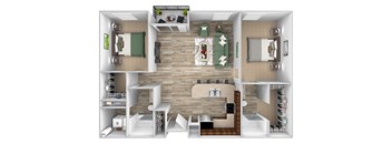 ABQ Uptown Apartments - B8 - 2 bedroom and 2 bath