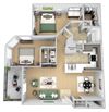 Asprey floor plan - B1 Bond - 2 bedroom and 1 bath - 3D Floor Plan Asprey floor plan - B1 Bond - 2 bedroom and 1 bath - 3D Floor Plan