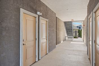 Corbin Greens Apartments breezeway storage