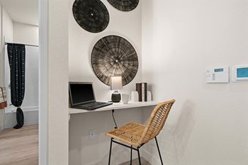 built-in desk