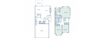 C1 - 3Bed 2Bath - 1296 Sq Ft - 2D