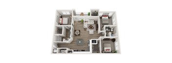 Town Center East - C2 - 3 Bedroom and 2 Bath