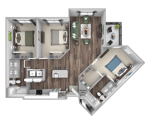 Bonterra Parc - C2 - 3 bedrooms and 2 bath